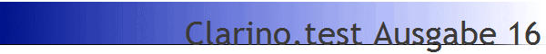 Clarino.test Ausgabe 16